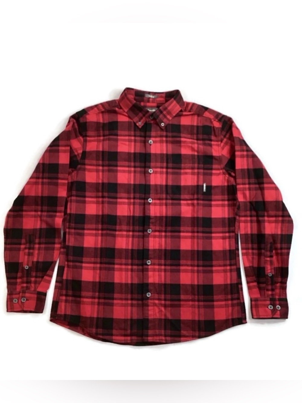 Eddie Bauer Classic Fit Plaid Flannel Button Front Shirt New!
